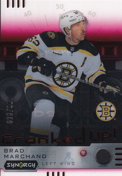 insert karta BRAD MARCHAND 23-24 Synergy Cranked Up Red /599